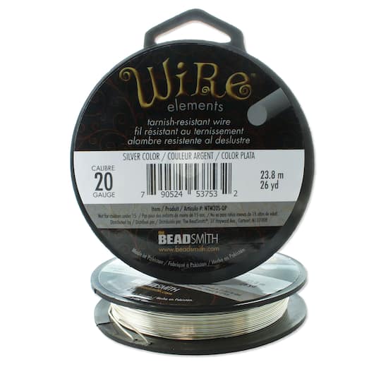 The Beadsmith&#xAE; Wire&#x2122; Elements Tarnish-Resistant Wire, 1/4lb.